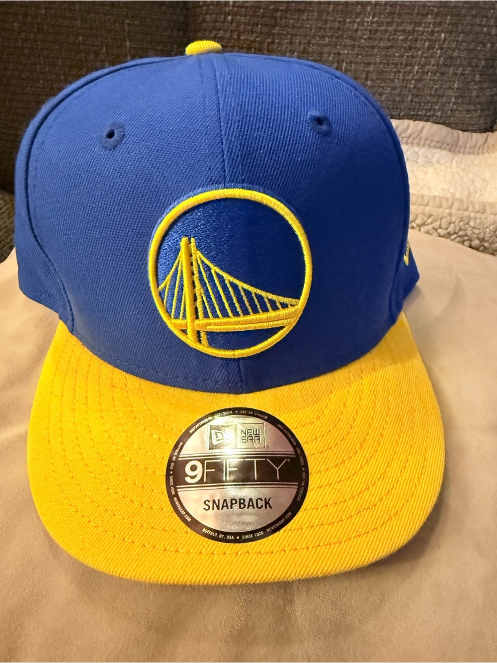 Mitchell & Ness Royal Blue and Yellow NBA Snapback Hat